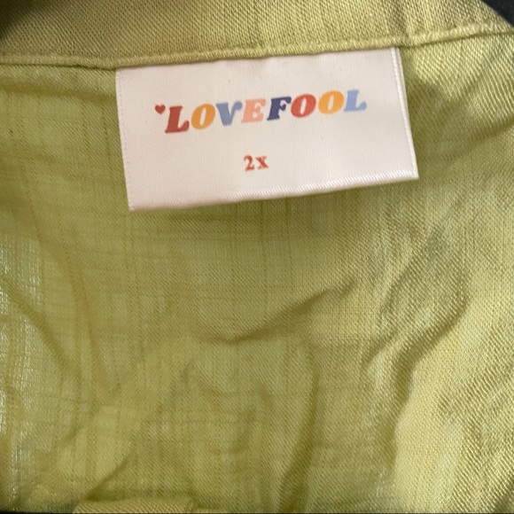 LoveFool Alyssa Wrap Top NWT - Picture 3 of 5